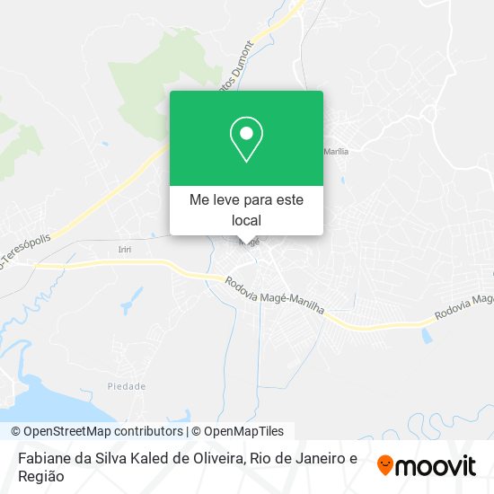 Fabiane da Silva Kaled de Oliveira mapa