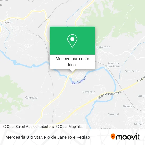 Mercearia Big Star mapa
