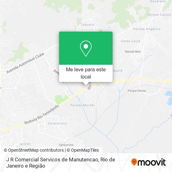J R Comercial Servicos de Manutencao mapa