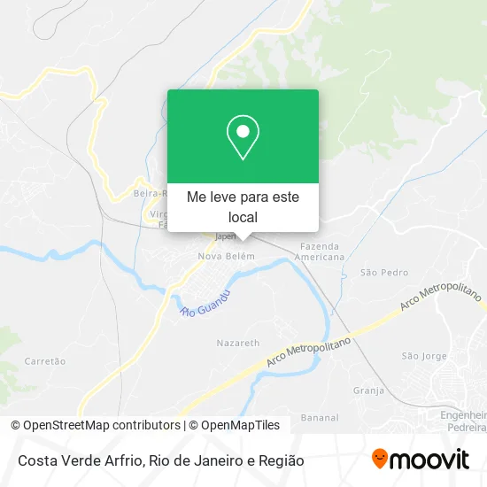 Costa Verde Arfrio mapa