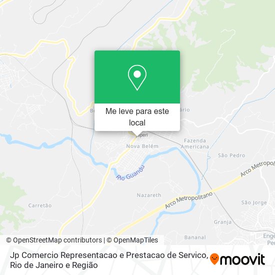 Jp Comercio Representacao e Prestacao de Servico mapa