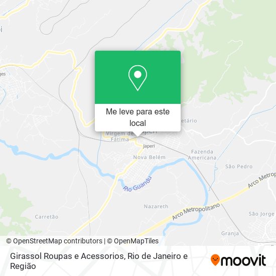 Girassol Roupas e Acessorios mapa