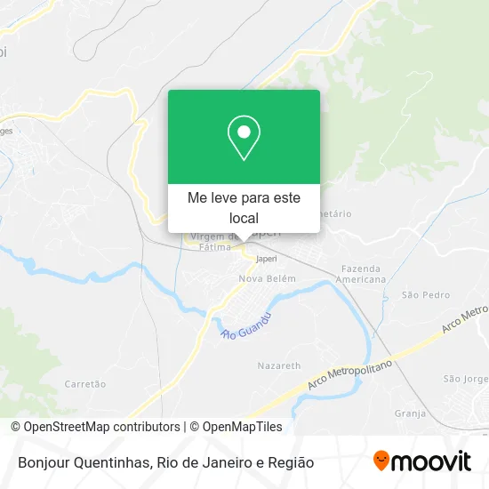 Bonjour Quentinhas mapa
