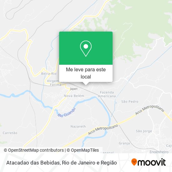 Atacadao das Bebidas mapa