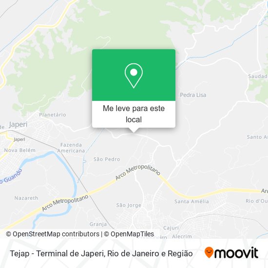 Tejap - Terminal de Japeri mapa