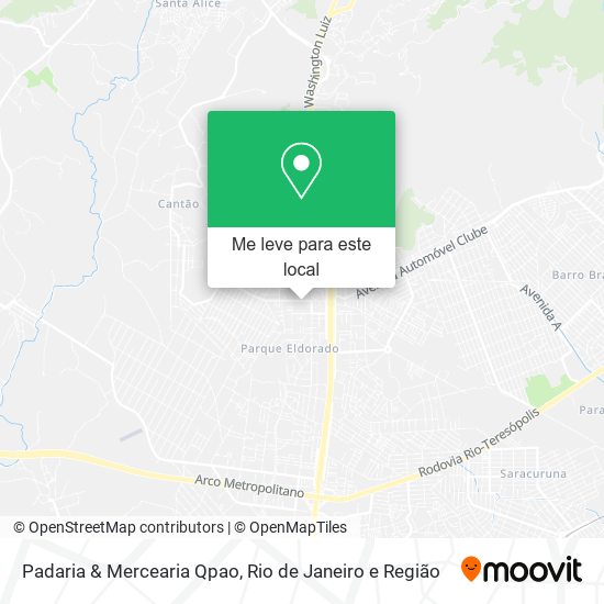 Padaria & Mercearia Qpao mapa