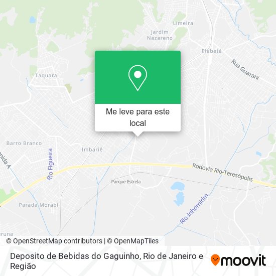 Deposito de Bebidas do Gaguinho mapa