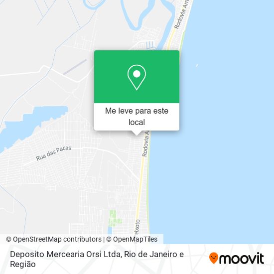 Deposito Mercearia Orsi Ltda mapa