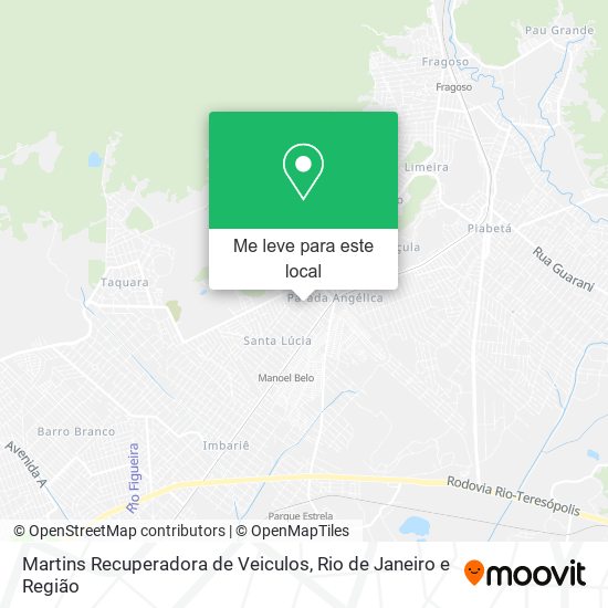 Martins Recuperadora de Veiculos mapa