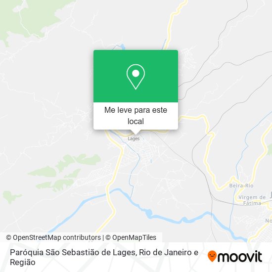 Paróquia São Sebastião de Lages mapa