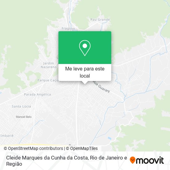 Cleide Marques da Cunha da Costa mapa