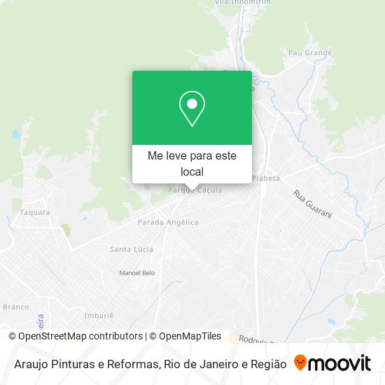 Araujo Pinturas e Reformas mapa