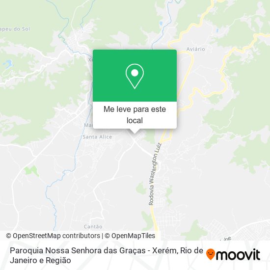 Paroquia Nossa Senhora das Graças - Xerém mapa