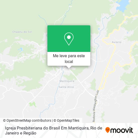 Igreja Presbiteriana do Brasil Em Mantiquira mapa