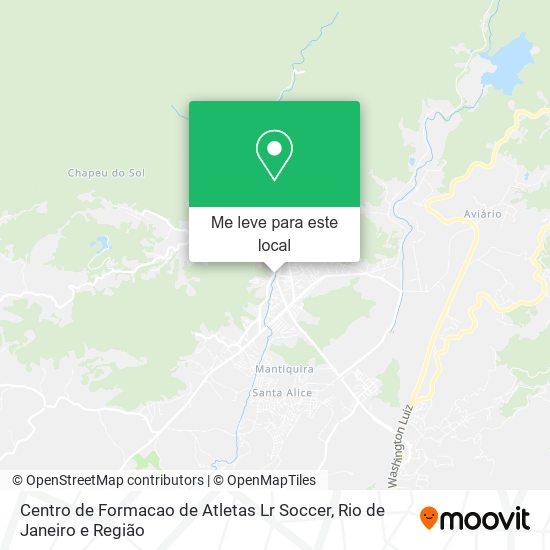 Centro de Formacao de Atletas Lr Soccer mapa