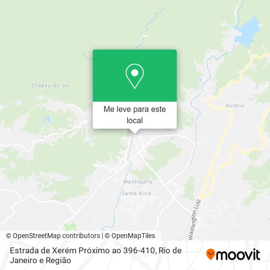 Estrada de Xerém Próximo ao 396-410 mapa