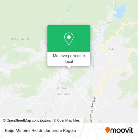 Beijo Mineiro mapa