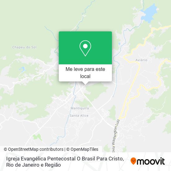 Igreja Evangélica Pentecostal O Brasil Para Cristo mapa