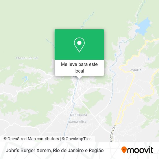 John's Burger Xerem mapa