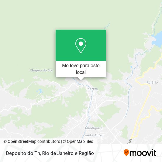 Deposito do Th mapa