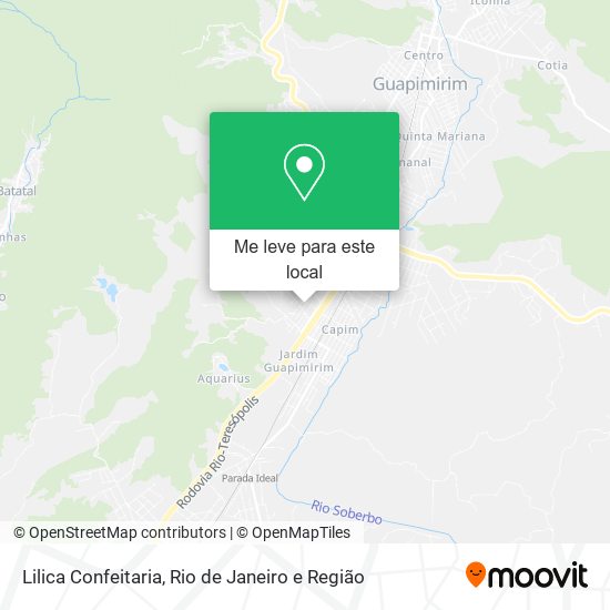 Lilica Confeitaria mapa