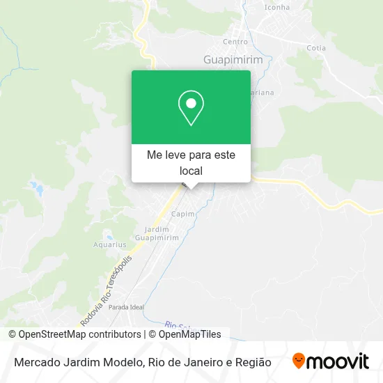 Mercado Jardim Modelo mapa