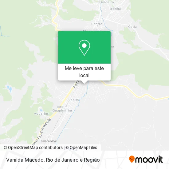 Vanilda Macedo mapa