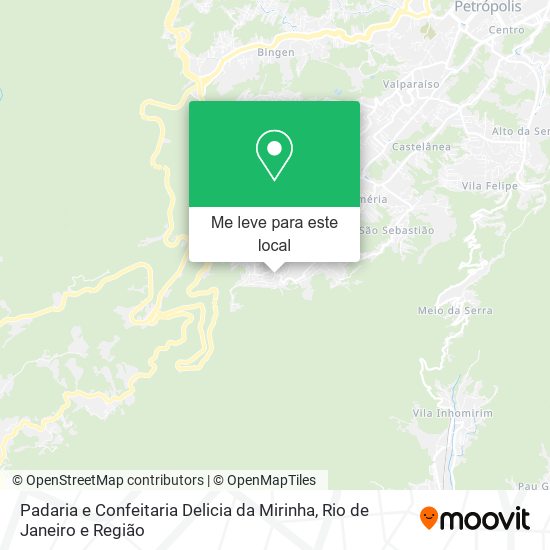 Padaria e Confeitaria Delicia da Mirinha mapa