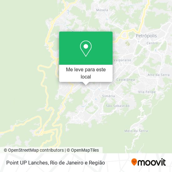Point UP Lanches mapa