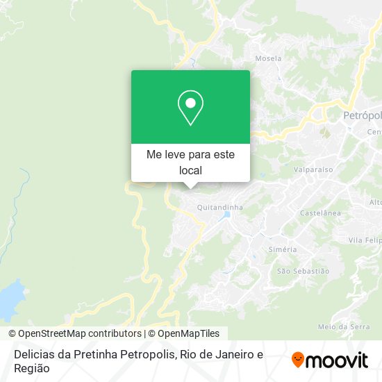 Delicias da Pretinha Petropolis mapa