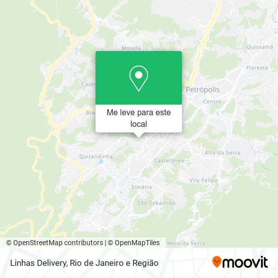 Linhas Delivery mapa