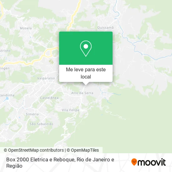 Box 2000 Eletrica e Reboque mapa