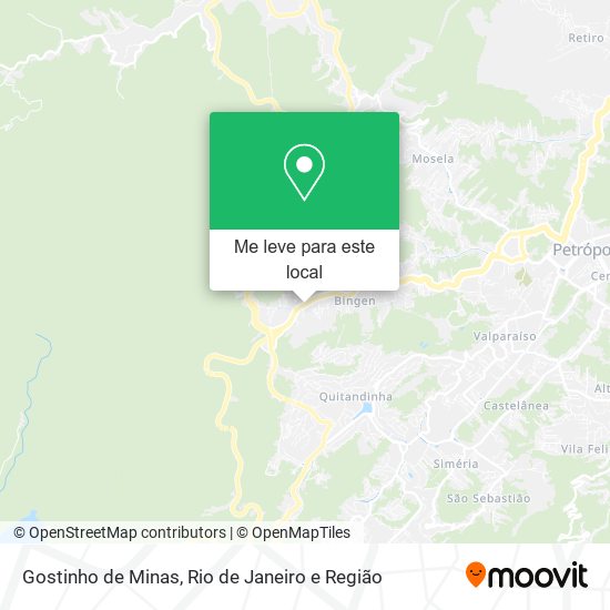 Gostinho de Minas mapa