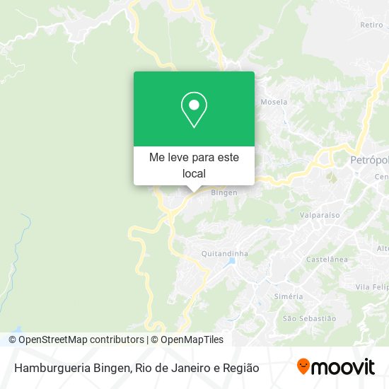 Hamburgueria Bingen mapa