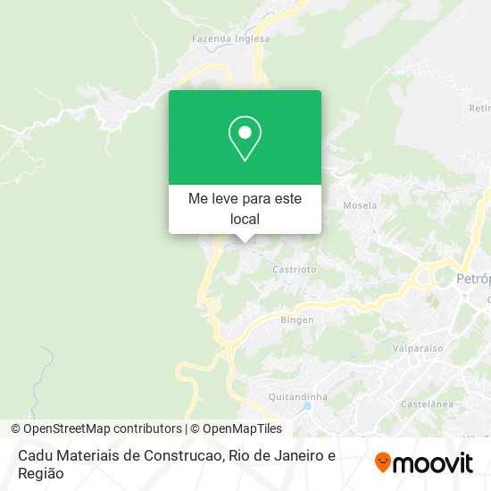 Cadu Materiais de Construcao mapa