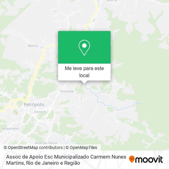 Assoc de Apoio Esc Municipalizado Carmem Nunes Martins mapa