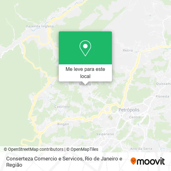 Conserteza Comercio e Servicos mapa
