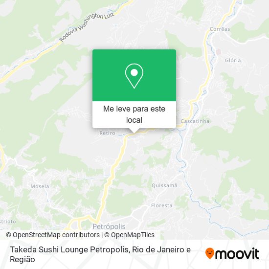 Takeda Sushi Lounge Petropolis mapa
