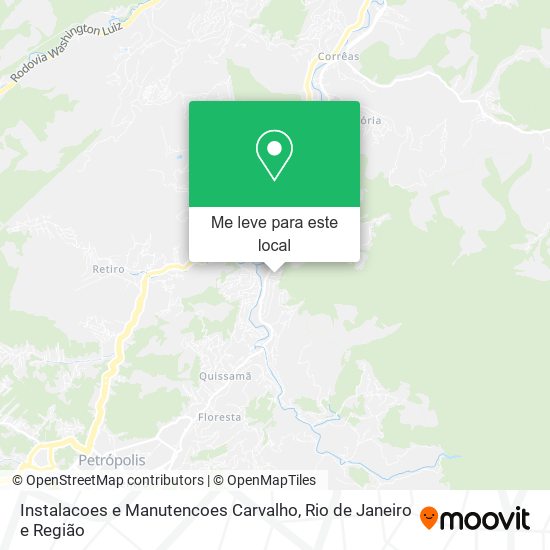 Instalacoes e Manutencoes Carvalho mapa
