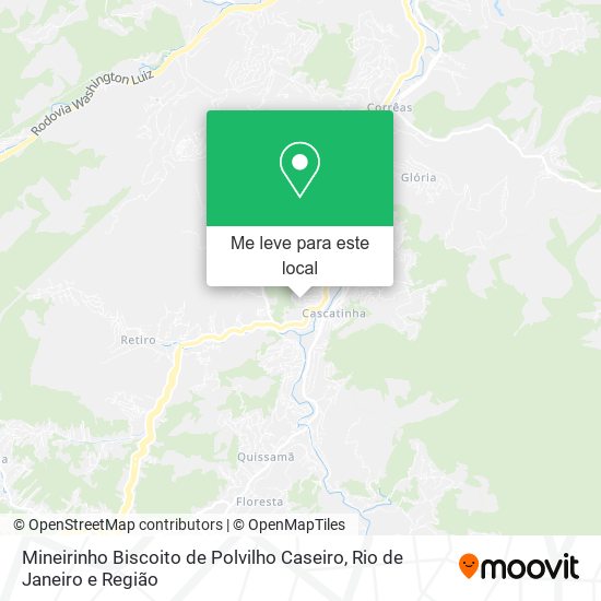 Mineirinho Biscoito de Polvilho Caseiro mapa