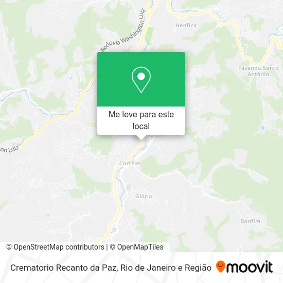 Crematorio Recanto da Paz mapa