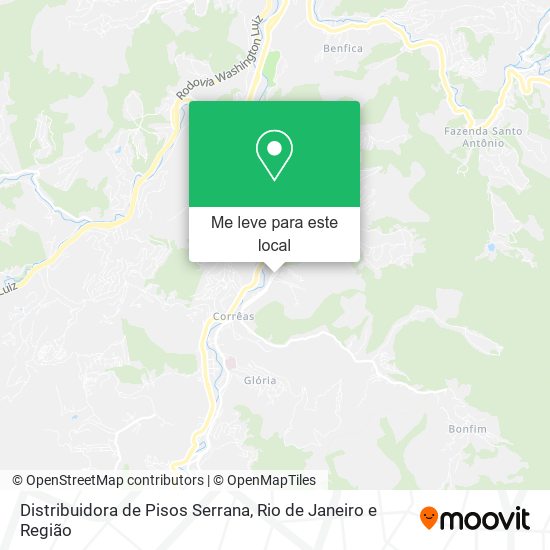 Distribuidora de Pisos Serrana mapa