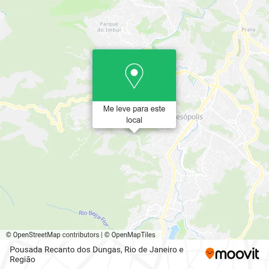Pousada Recanto dos Dungas mapa