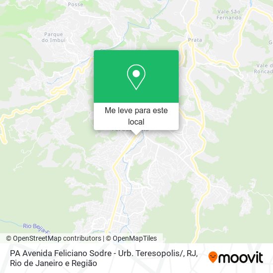 PA Avenida Feliciano Sodre - Urb. Teresopolis / , RJ mapa
