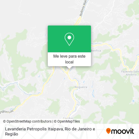 Lavanderia Petropolis Itaipava mapa