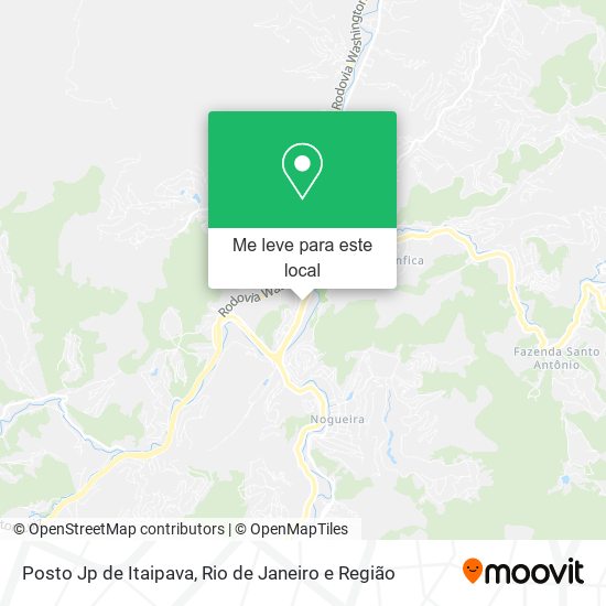 Posto Jp de Itaipava mapa