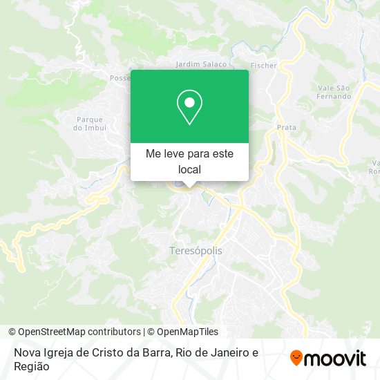 Nova Igreja de Cristo da Barra mapa