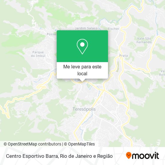 Centro Esportivo Barra mapa