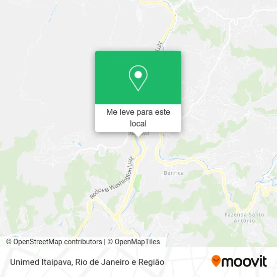 Unimed Itaipava mapa