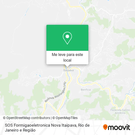SOS Formigaoeletronica Nova Itaipava mapa